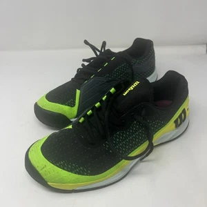 Wilson Rush Pro Extra Duty Tennis Shoes, Black/Yellow/Green, Men's 11 - Picture 1 of 10