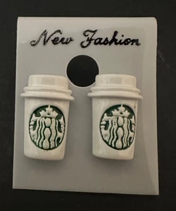 Starbucks inspirierte Kaffeetasse Ohrringe kostenloser Versand - Bild 1 von 1
