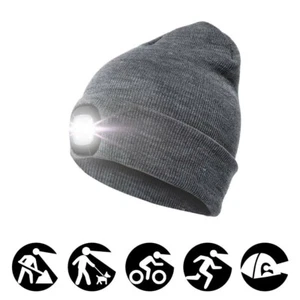 LED HAT Multi Tool Flashlight Torch Running Fishing Cycling Mechanic Beanie Hat - Picture 1 of 8