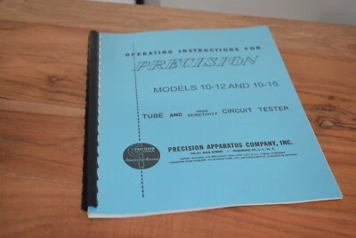 JACKSON PROBADOR DE TUBOS MODELO 658-1 INSTRUCCIONES DE FUNCIONAMIENTO Y GRÁFICOS DE DATOS DE TUBOS Foto 1 de 3