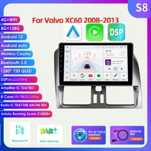 8+128GB Für Volvo XC60 2008-2013 9" Autoradio Android 13 Carplay GPS Navi WLAN - Bild 1 von 24