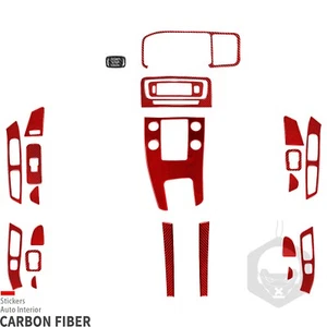 22Pcs Red Carbon Fiber Full Interior Trim Kits For Volvo S60 V60 XC60 2010-2018 - Picture 1 of 14