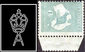 Australia 1926 1/- Aqua 3rd SIDEWAYS CON sello de canguro como nuevo bisagra ligera marcada - Imagen 1 de 1