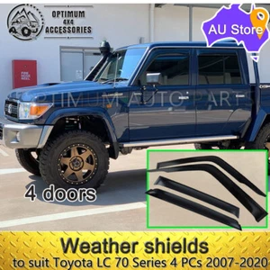 Weathershields Window Visor to suit Toyota LandCruiser 70 Series 4 PCs 2007-2022 - Picture 1 of 2