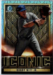 Bowman Chrome Bobby Witt Jr. #BI-6 2023 Bowman Iconic Mojo Refractor Royals - Imagen 1 de 2