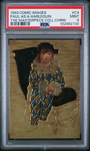 1993 THE MASTERPIECE COLLECTION CHROMIUM C4 PAUL AS A HARLEQUIN PSA 9 (POP 1) - Picture 1 of 2