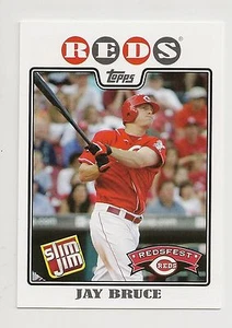 JAY BRUCE 2008 Topps Redsfest Rare SLIM JIM  CARD Cincinnati Reds VERY HARD! - Picture 1 of 2