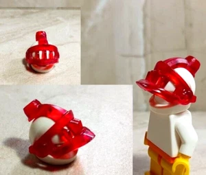 LEGO Knight Red Shield Face Mask Helmet Pointed Slotted Grille JOUSTING HAT - Picture 1 of 1