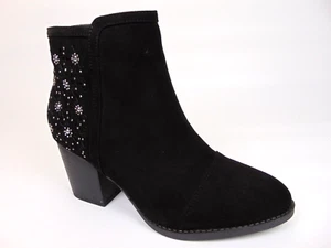 Sugar Bring It Ankle Bootie, Women's Size 7.0 Med, Black, Rhinestones Boot, NEW - Picture 1 of 11