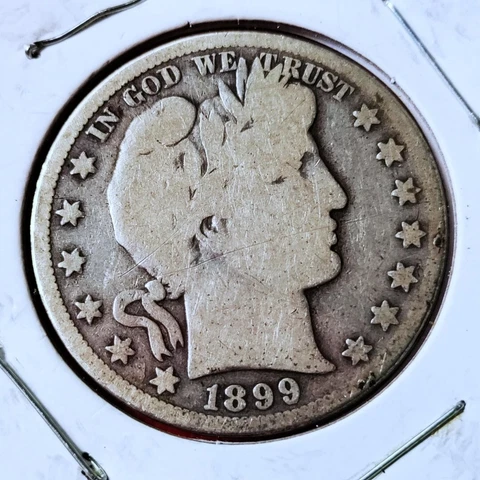 1899-S Barber Half Dollar Cover