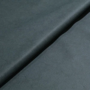 Robuster Möbelstoff Kunstleder als Polsterbezug Bezüge Couch Bänke in Grau Blau - Bild 1 von 3