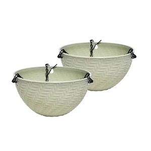 Blumenampel Nessa Pastell 2er-Set Blumentopf hängend Kunststoff HTI-Living - Bild 1 von 2