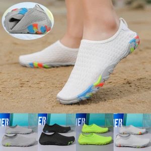 UK Mens Womens Aqua Shoes Beach Surf Wet Water Shoes Quick Dry Diving Swim Size - Picture 1 of 25