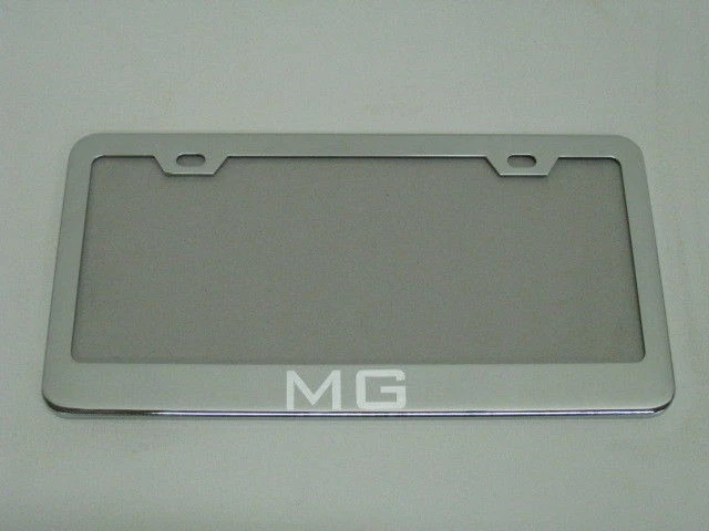 *MG* MGA MGB MIDGET Espejo Acero Inoxidable Marco de Placa con Tapas (SB) Foto 1 de 1