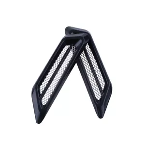 2Pcs Car Air Flow Fender Side Mesh Vent Sticker Decoration Car Accessories - Picture 1 of 12