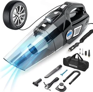 4in1 Car Vacuum Cleaner High Power Tire Inflator Portable Car Vacuum With Digita - Picture 1 of 6