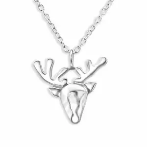 Origami Hirsch Halskette Kette 925 Silber - Kinder Damen Mädchen Schmuck - Bild 1 von 5