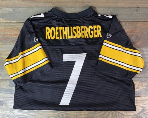 Ben Roethlisberger Pittsburgh Steelers NFL Football Jersey Reebok Youth Kids L Cover