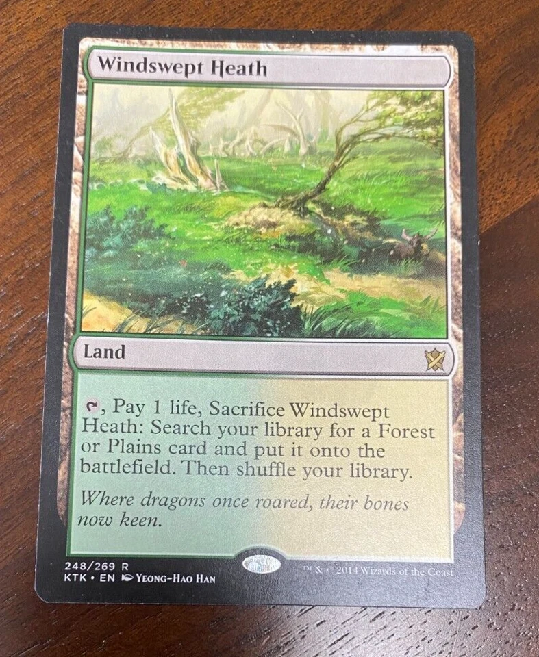 MTG Khans of Tarkir - 1x Windswept Heath - LP - Image 1 of 1
