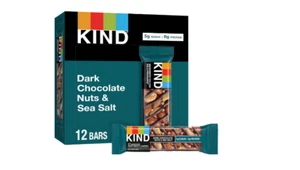 Dark Chocolate Bars Nuts Sea Salt Gluten Free Diet Snack Natural Almonds 12 Pack - Picture 1 of 8