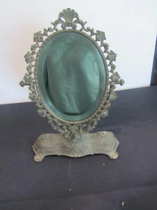 Vintage Art Nouveau mirror free standing vanity style beveled mirror ITALY - Picture 1 of 12