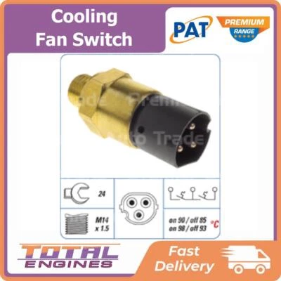 PAT Premium Cooling Fan Switch fits BMW 5 Series E34 3.4L 6Cyl M30 B35 ME7 - image 1 of 2
