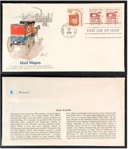 MAIL WAGON FIRST DAY ISSUE ENVELOPE - SHREVEPORT, LA POSTMARK - DEC. 15, 1981 - Picture 1 of 3