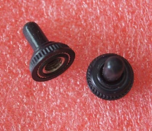 10PCS 6mm Mini Toggle Switch Rubber Resistance Boot Cover Cap Waterproof Black - Picture 1 of 1