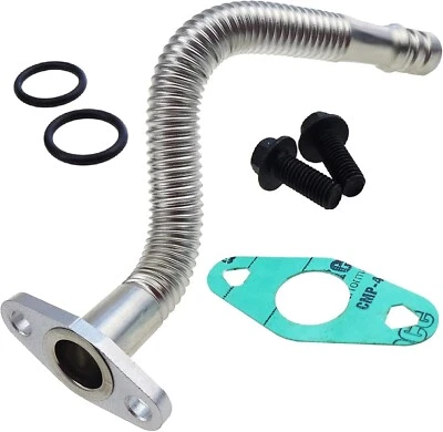 Lower Turbo Charger Oil Return Drain Tube For 2004-2007 Dodge Ram Cummins 5.9L Foto 1 de 4