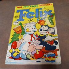 Felix the Cat #37 toby comics 1953 giant 100 pgs GOLDEN AGE mesmer christmas cvr