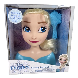Disney Frozen Elsa Styling Head Toy Disney Princess Brush Style Her Hair Braids - Picture 1 of 2
