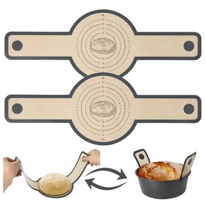 2 PCS Silicone Bread Sling for Dutch Oven Non-Stick Mat with Handles Sourdough - Picture 1 of 7