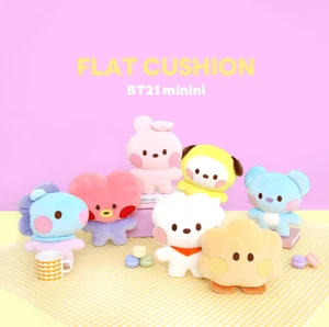 BTS BT21 Mini Cuscino Piatto/Bambola kpop merce spedizione gratuita - Foto 1 di 9