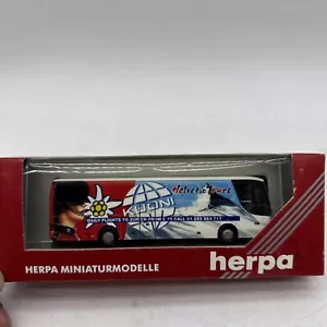 1/87 H0 Herpa Kässbohrer Setra S 315 HDH Reisebus Helvetic Tours / Kuoni - Picture 1 of 6