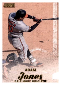 2017 Stadium Club Gold Foil Adam Jones MLB Insert Parallel PWE Orioles #6 - Picture 1 of 2