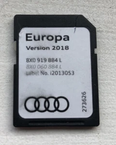 Genuine Audi Satellite Navigation Sat Nav 2018 SD Europe 8X0919884L - Picture 1 of 2