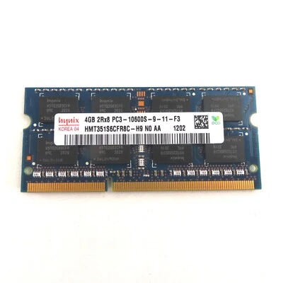 4GB SODIMM 2Rx8 DDR3 PC3-10600S 1333MHz (204 Pin) Memory - Image 1 of 2