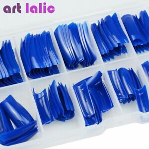 100Pcs French Style Fake Nail Tips with Case Well Cover False Nail Art Manicure