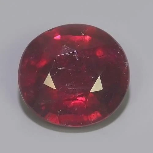 2.08 CTS NATURAL  RUBELITE OVAL SHAPE LOOSE GEMSTONE FROM BRAZIL. - Image 1 of 3