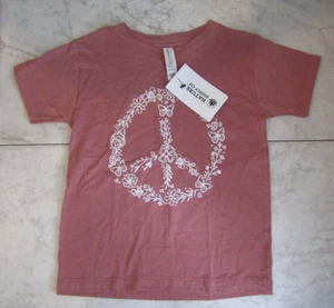 NIB Bella + Canvas Kids Polli Peace Mauve Tee Youth T-Shirt Size 3 T (M) - Picture 1 of 4