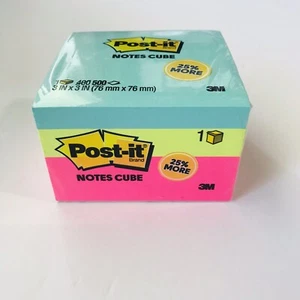 Original Cubes, 3 x 3, Aqua Wave, 400-Sheet 2027RCR 2027RCR  - 1 Each - Picture 1 of 4