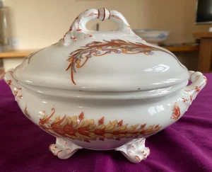 Hermoso Hache Antiguo Francés Jullien & Co Vierzon tureen siglo XIX - Imagen 1 de 11