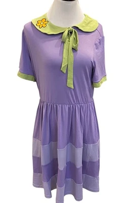 Scooby-Doo! Daphne Lavender Dress Halloween Costume Size XL New - Image 1 of 4