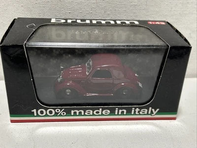 Brumm R022 Scala 1/43  Fiat 500 1a Serie Tetto Metallico 1936 Amaranto Vintage  - Immagine 1 di 3