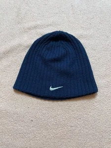 Vintage Nike Mütze Beanie Swoosh Distressed Faded Outdoor Winter Vintage 90s Y2K - Bild 1 von 8