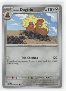 Pokemon Surging Sparks - 123/191 Alolan Dugtrio - Picture 1 of 1