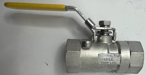 SealFast Stainless Steel Ball Valve 1 inch 2000 WOG/CWP PTFE - Bild 1 von 9