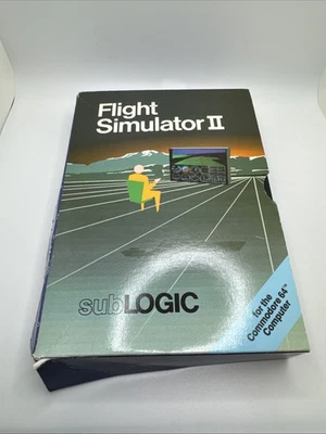 Flight Simulator II Computer Game Commodore 64 - 1984 SubLogic C2 - Image 1 of 3