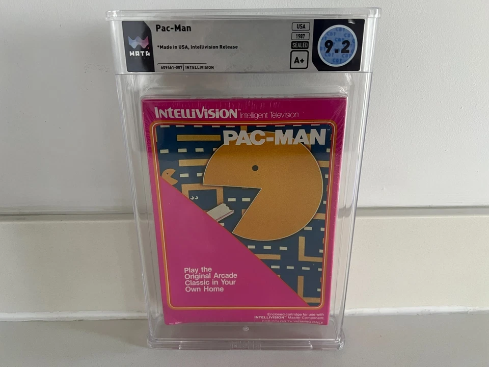 Pac-Man (Intellivision) WATA 9.2 A+ New Sealed Graded VGA CGC PSA Pink Box 1st! - Image 1 of 4