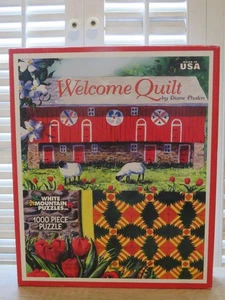 White Mountain WELCOME QUILT ~ 1.000 Teile Scheunenpuzzle 2008 von Diane Phalen #521S - Bild 1 von 9